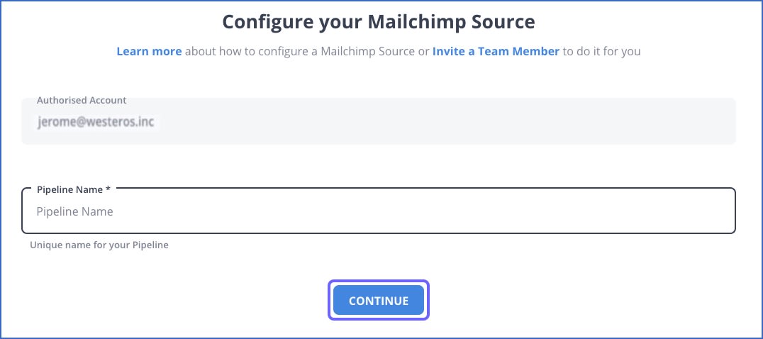 Mailchimp to Redshift using Hevo: Configuring Mailchimp